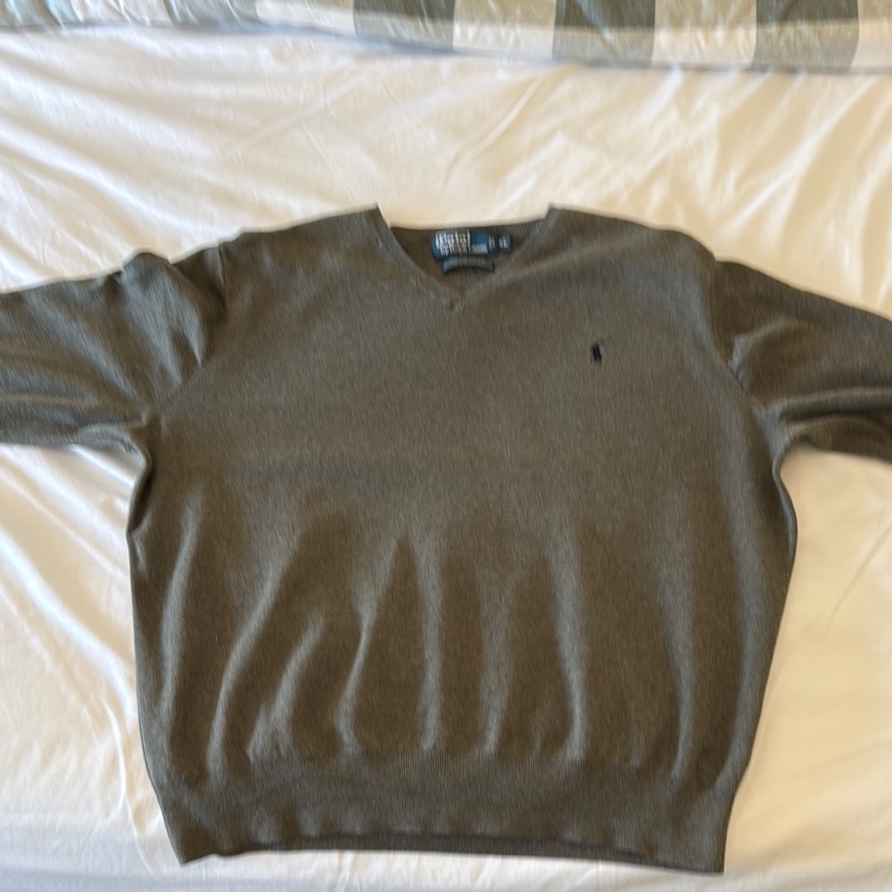 Polo charcoal grey sweater XL